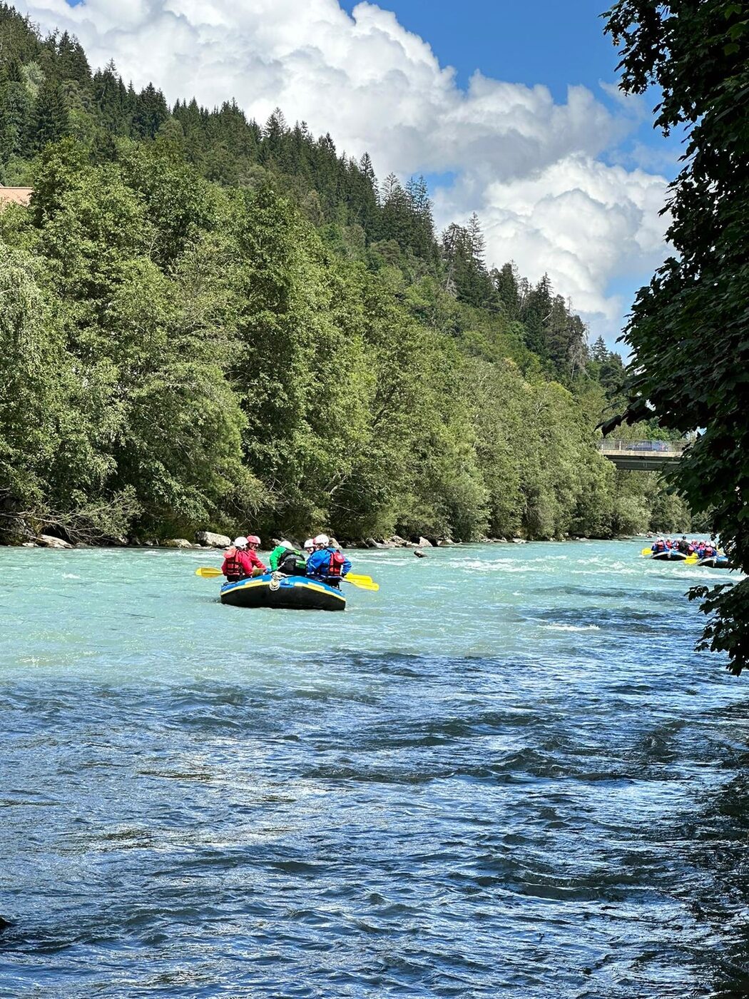 Rafting auf dem Rhein